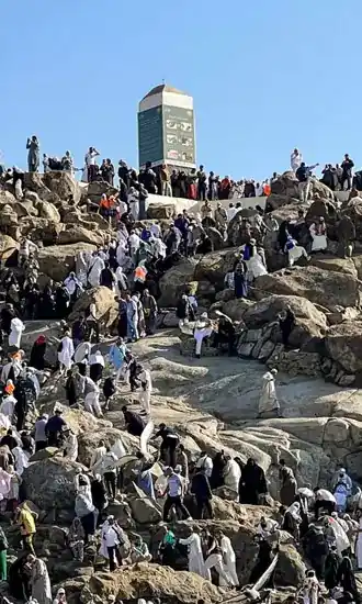 Hajj Pilgrims at Mount Arafat